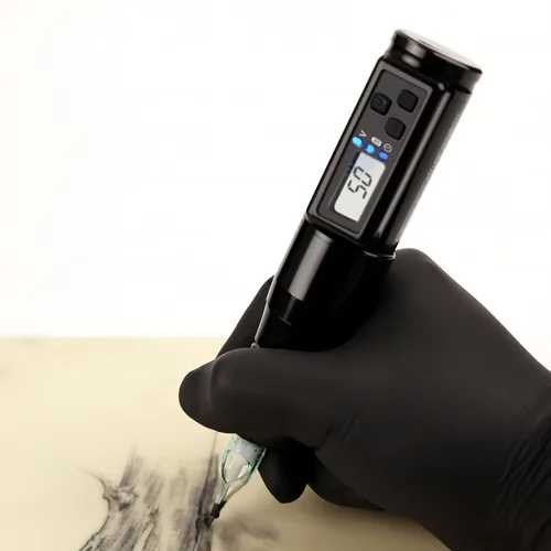Miniatura 3 de Dragoart Archer Pistola de tatuaje inalámbrica Máquina de tatuaje inalámbrica 1,500 mAh, motor sin núcleo, pantalla LCD, profundidad de aguja de 0 a