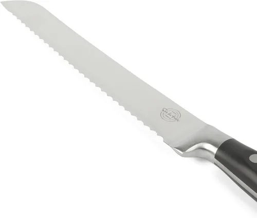 Miniatura 5 de Sur La Table Kitchen Essentials - Juego de 5 piezas de cuchillos de acero alemán con mango triple remachado en bloque magnético de madera de haya
