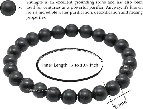 Miniatura 752 de Amazing Gemstone Crystal Bracelet for Women Men's Gifts - Protection Healing Crystal Bracelet - 8mm Gemstone Beaded Stretchable Bracelet Pulseras