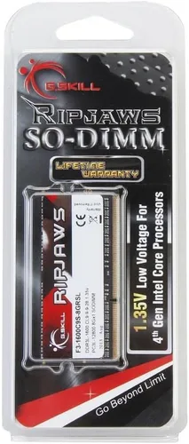 Miniatura 3 de G.Skill Ripjaws Series 8GB 204-Pin DDR3 SO-DIMM DDR3 1600 (PC3 12800) Memoria para portátil (F3-1600C9S-8GRSL)