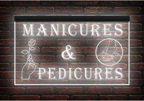 Miniatura 7 de 160055 Manicuras y pedicuras Cuidado de las uñas Salón de belleza Tienda abierta Decoración del hogar Pantalla LED Luz Neón Letrero
