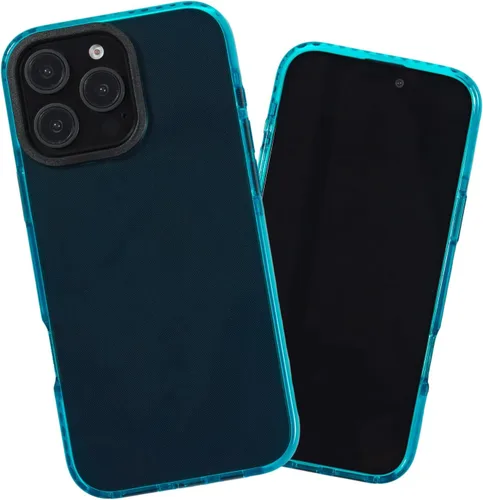 Miniatura 83 de SteepLab Funda de barrera para iPhone 13, protección de 360 grados que absorbe impactos con bisel elevado y colores llamativos (cielo azul brillante)
