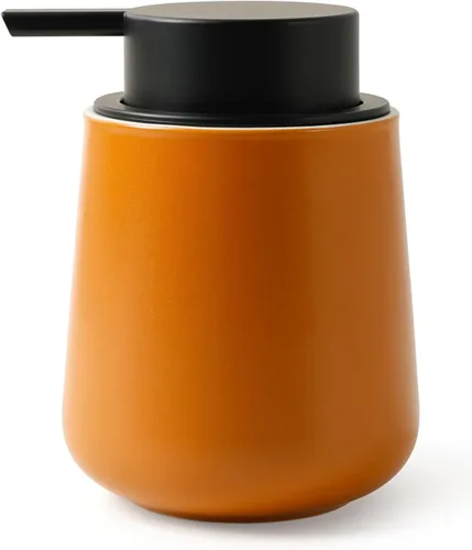 Miniatura 7 de Bosilunlife Dispensador de jabón de manos, dispensador de jabón de cerámica de 12 onzas, dispensador de jabón líquido recargable para baño