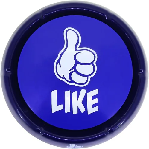 Miniatura 2 de Talkie Toys Products Botón Me gusta – 8 refranes divertidos – Botón parlante divertido para juegos, curiosidades, regalo político, humor de oficina