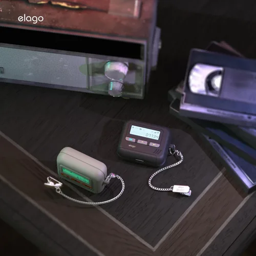 Miniatura 7 de elago Estuche Pager para AirPods 4, Funda Compatible con AirPods de 4ª Generación, Correa de Cadena Incluida, Resistente a Golpes, Protección Negro