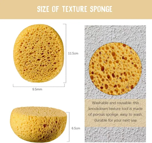 Miniatura 2 de Patelai Esponja con textura de eliminación para paneles de yeso, parche de pared de techo, esponja para decoración del hogar, para reparación