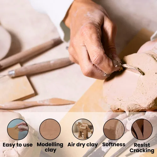 Miniatura 2 de Old Potters Arcilla seca al aire premium, terracota, 10 libras