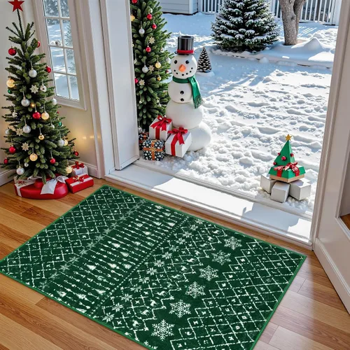 Miniatura 45 de Lahome Alfombras marroquíes para pasillos 2x8 Beige Alfombra de pasillo lavable antideslizante resistente a las manchas Alfombra de cocina