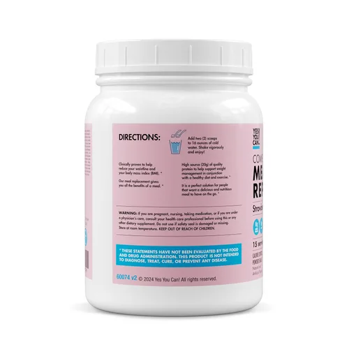 Miniatura 8 de Yes You Can! Batido completo de reemplazo de comidas, 15 porciones (chocolate) Proteína de reemplazo de comidas en polvo con vitaminas y minerales
