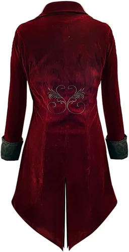 Miniatura 2 de Crubelon Chaqueta steampunk para hombre, gótica, medieval, victoriana, abrigo