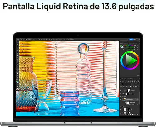 Miniatura 4 de Apple MacBook Air 2022 con chip Apple M2, 13 pulgadas, 8 GB de RAM, 256 GB de almacenamiento SSD, medianoche (renovado)