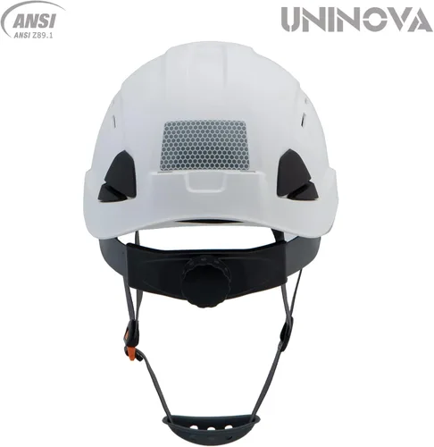 Miniatura 3 de Casco duro OSHA con visera ANSI Z89.1 aprobado ventilado casco de seguridad Cascos De Construcción T1 Blanco Transparente