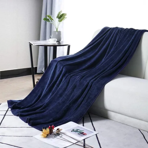 Miniatura 8 de PiccoCasa Manta de franela de forro polar, suave, ligera y cálida para todas las estaciones, dobladillo ancho, lujosa y cómoda, decorativa