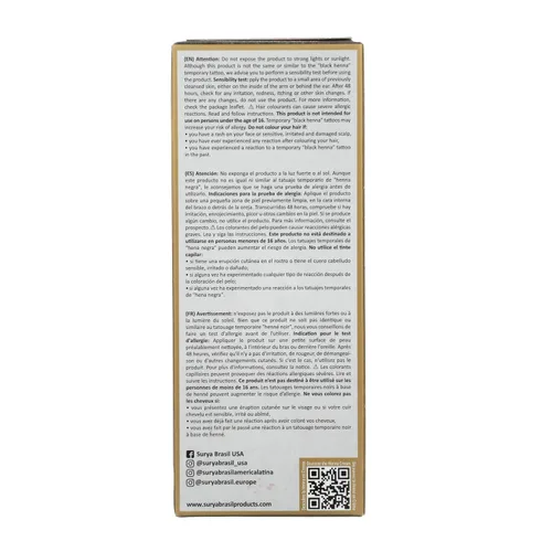 Miniatura 6 de Crema de Henna Surya Brasil, negro 2.31 onzas, Negro