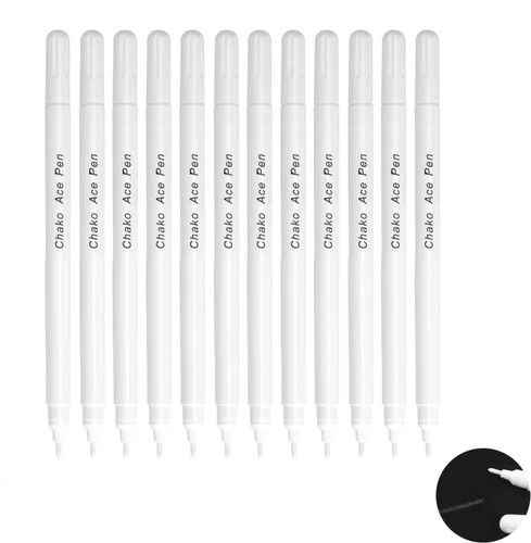 Miniatura 3 de 12 bolígrafos de marcado de tela borrable en agua, marcador de tela de tinta que desaparece, para coser, aire, borrable, soluble en agua, tinta