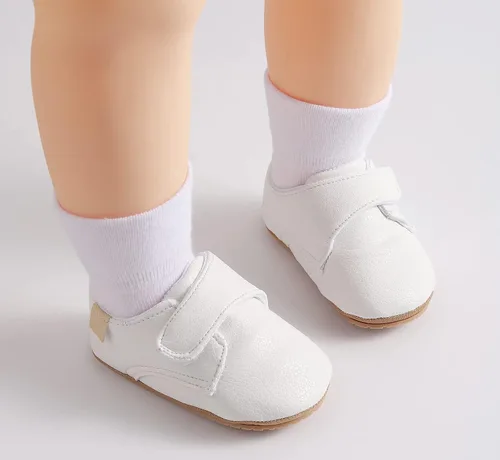 Miniatura 3 de Methee Baby Boys Girls Shoes Soft Sole Non-Slip PU Leather Baptism Christening Shoes Infant First Walker Shoes Toddler Crib Shoes Newborn Loafers