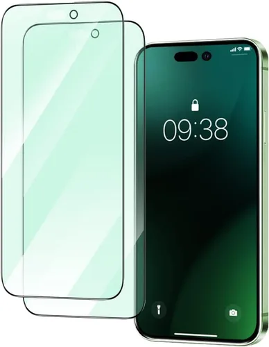 Miniatura 12 de PERFECTSIGHT Protector de pantalla compatible con iPhone 14 Plus, iPhone 13 Pro Max de 6.7 pulgadas, paquete de 2 fundas de vidrio templado