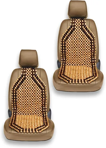 Miniatura 14 de VaygWay Cojín de Asiento Cómodo con Cuentas de Madera – Cubierta de Asiento de Automóvil Cómoda con Cuentas de Madera – Cubierta Fresca de Masaje