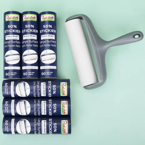 Miniatura 2 de Recambio de rodillo de pelusa de superficie grande 50% más pegajoso para recogida de pelo de mascotas Scotch-Brite, rodillo de pelusa grande extra