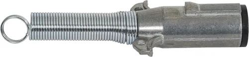 Miniatura 4 de Buyers Products - Conector de remolque de zinc fundido a presión de 2 vías, lado del remolque, pasadores horizontales con resorte, TC2002, PLATA