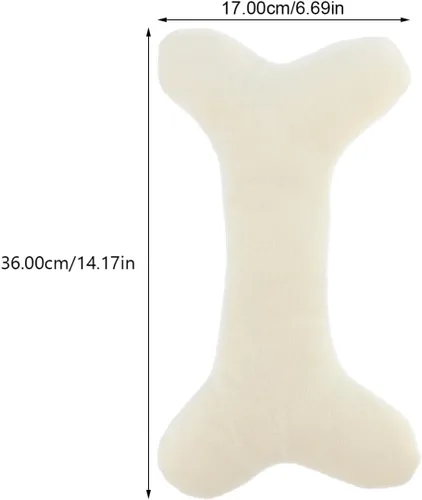 Miniatura 3 de ibasenice 2 almohadas de hueso para decoración del hogar, almohadas para el cuello para almohada cervical de felpa creativa, diseño de hueso, cojín