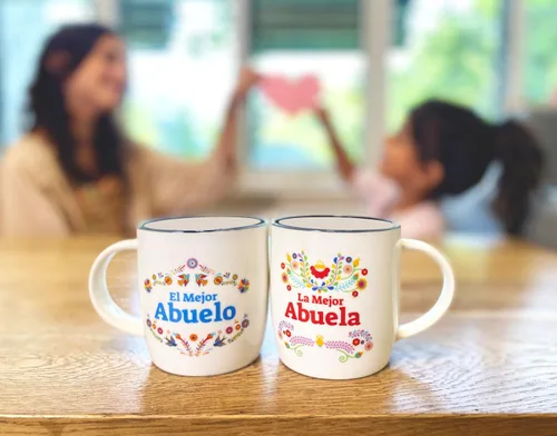 Miniatura 2 de Triple Gifffted Regalos para Abuelos, Las Mejores Tazas de Café de Abuela y Abuelo en Español, Mejor Abuela y Abuelo Latino, Regalo para Día