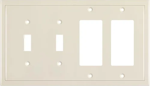 Miniatura 25 de Henne Bery Placa decorativa de pared con borde moderno, tapa de tomacorriente para cubrir enchufe, aleación de zinc maciza duradera
