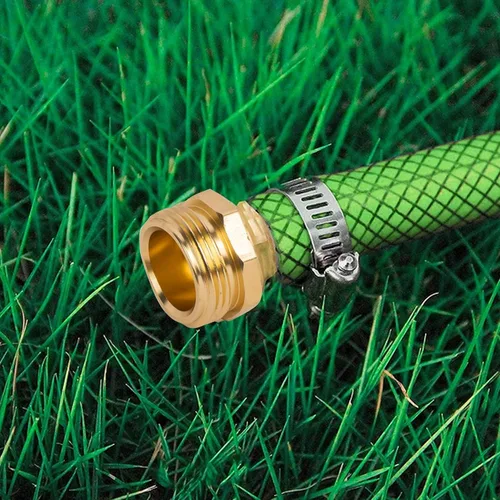 Miniatura 5 de Hourleey Conector de reparación de manguera de jardín con abrazaderas, apto para manguera de jardín de 3/4 o 5/8 pulgadas, adaptador de manguera