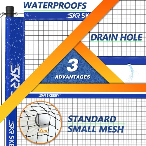 Miniatura 4 de SKEERY Juego de bádminton profesional con sistema de cabrestante, red de bádminton portátil incluye raquetas de bádminton de aluminio de carbono