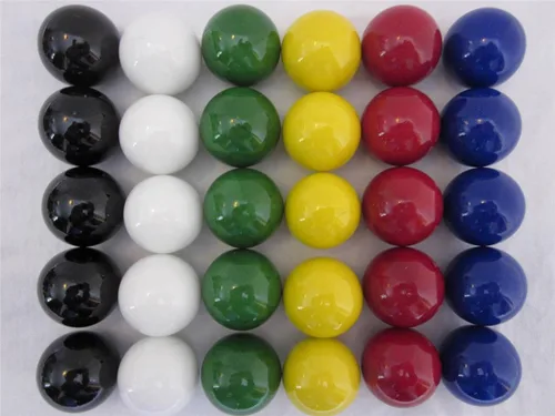 Big Game ~30 canicas de vidrio sólido de repuesto grandes de 1 pulgada (0.984 in) para cuadros chinos, agravación, Wahoo, canicas sucias, juego de