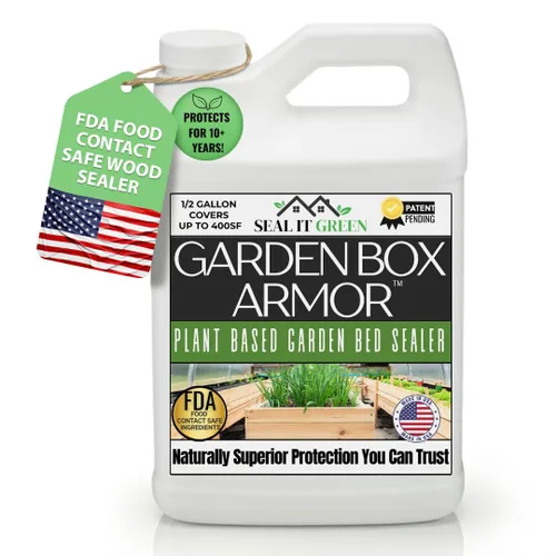 Miniatura 11 de Sellador de cajas de jardín Sellador de madera a base de plantas seguro de contacto con alimentos de la FDA para camas elevadas, jardineras