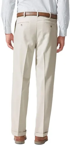 Miniatura 2 de Dockers - Pantalones para hombre, ajuste holgado, cómodos, caqui, plisados