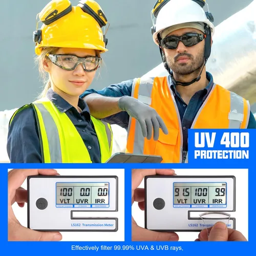 Miniatura 6 de OXG Anteojos de seguridad para hombre, ANSI Z87.1 antivaho resistentes a los impactos, junta de espuma, protección UV400