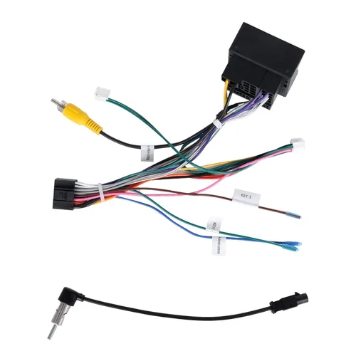 podofo Arnés de cableado de radio de 52 pines para Volkswagen Skoda Jetta Polo Tiguan Golf Touran Passat Power/conector de altavoz/arnés de cable