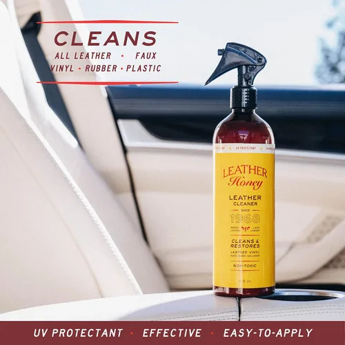 Miniatura 4 de Paquete de Limpiador y Acondicionador Leather Honey con Limpiador en Spray de 16 oz con Protector UV y Acondicionador de 8 oz