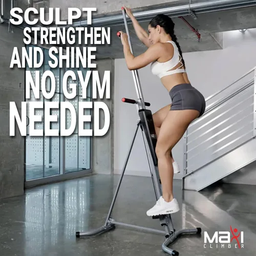 Miniatura 3 de MaxiClimber 2.0 Vertical Climber ERS (Elastic Resistance System) - Easy to Assemble, Folding Exercise Machine Combines Cardio & Strength Training