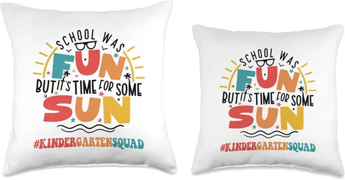 Miniatura 3 de Kindergarten Squad School Was Fun But It's Time For Some Sun Throw Pillow