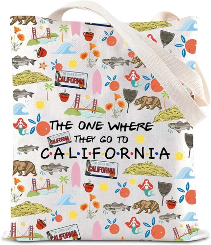 Miniatura 8 de FOTAP Bolsa de maquillaje California Trip - Bolsa de viaje de recuerdo estatal y regalo de inauguración de la casa, California, Bolsa