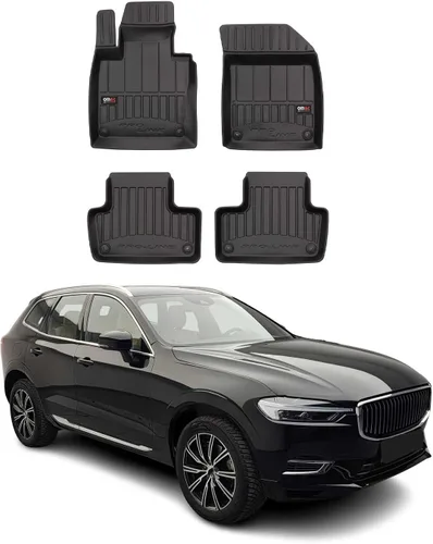 Miniatura 13 de OMAC Alfombrillas de alta calidad y forro de carga para Volvo XC60 2018-2026, 5 unidades, alfombrillas de automóvil para todo tipo de clima, 3D