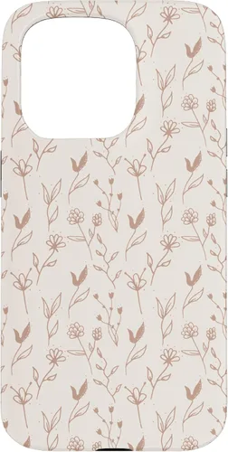 Miniatura 14 de Beige Tan Wildflower Floral Minimal Flower Boho Case for iPhone 17