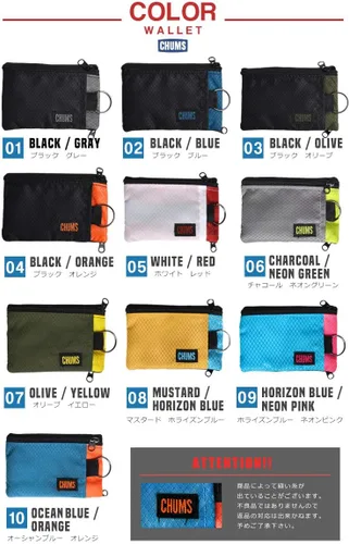 Miniatura 40 de Chums Surfshorts - Cartera minimalista ligera con cremallera y ventana de identificación transparente, resistente al agua con llavero