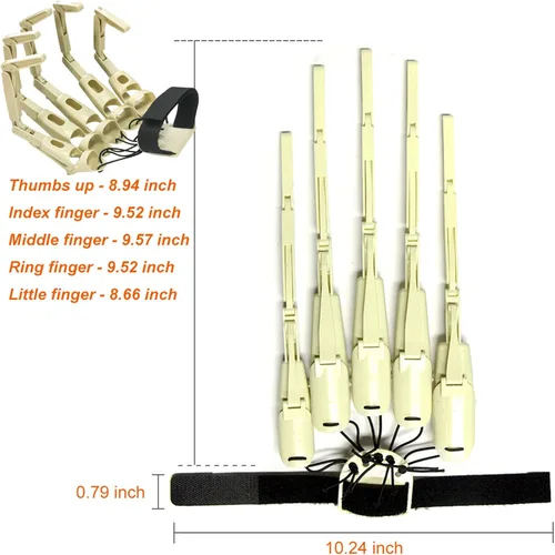 Miniatura 8 de Dedos articulados de Halloween con guantes, extensiones de dedos articuladas, manos de garra 3D, manos de esqueleto aterradoras para cosplay