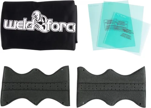 Miniatura 3 de Casco de soldadura con área de visión de 3.94 pulgadas x 3.64 pulgadas, cuenta con cuatro sensores de arco para oscurecimiento automático de sombra