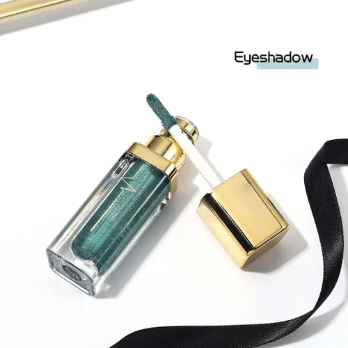 Miniatura 4 de Kilshye Sombra de ojos líquida con purpurina, sombras de ojos metálicas, sombra de ojos de alto pigmento, sombra de ojos impermeable de larga C