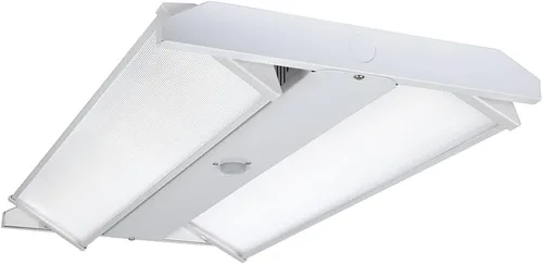 Metalux HBLAO HBLAO - Luz LED de 2 pies de altura para tienda, equivalente a 400 W, 24,000 lúmenes, óptica ajustable, CCT seleccionable