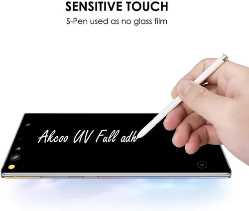 Miniatura 5 de Protector de pantalla de vidrio templado para Galaxy Note 10 Plus, juego de 3 unidades, reparación de arañazos, compatible con identificación