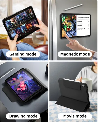 Miniatura 6 de Funda Magnética para iPad Air de 5ª Generación 2022 / Funda para iPad Air 4ª 2020 de Doble Capa con Folio Magnético, Ángulos Múltiples y Soporte