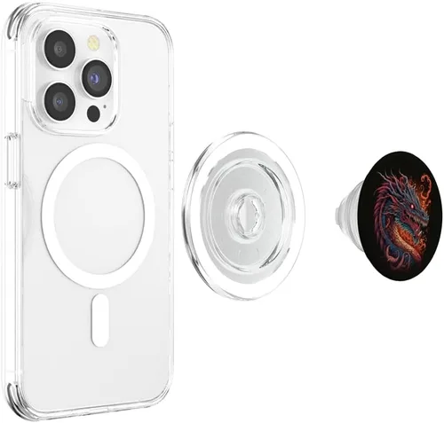 Miniatura 4 de Cool Fantasy Chinese Asian Dragon PopSockets MagSafe PopGrip para iPhone