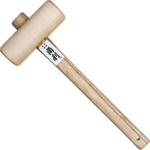 Miniatura 8 de KAKURI Martillo de madera japonesa de 36mm - Martillo pequeño de madera para carpintería, ebanistería, cincelado y tallado - Cabeza redonda