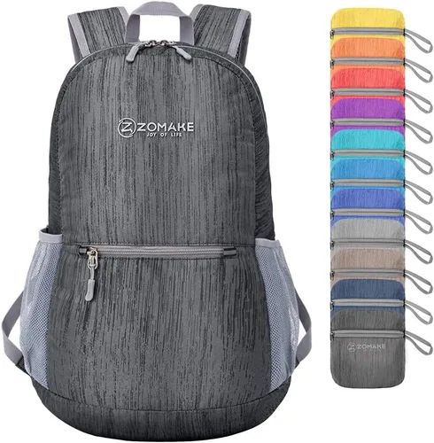 Miniatura 24 de ZOMAKE Mochila ultraligera plegable de 20L, mochilas plegables pequeñas resistentes al agua para senderismo, mochila de día colapsable para mujeres